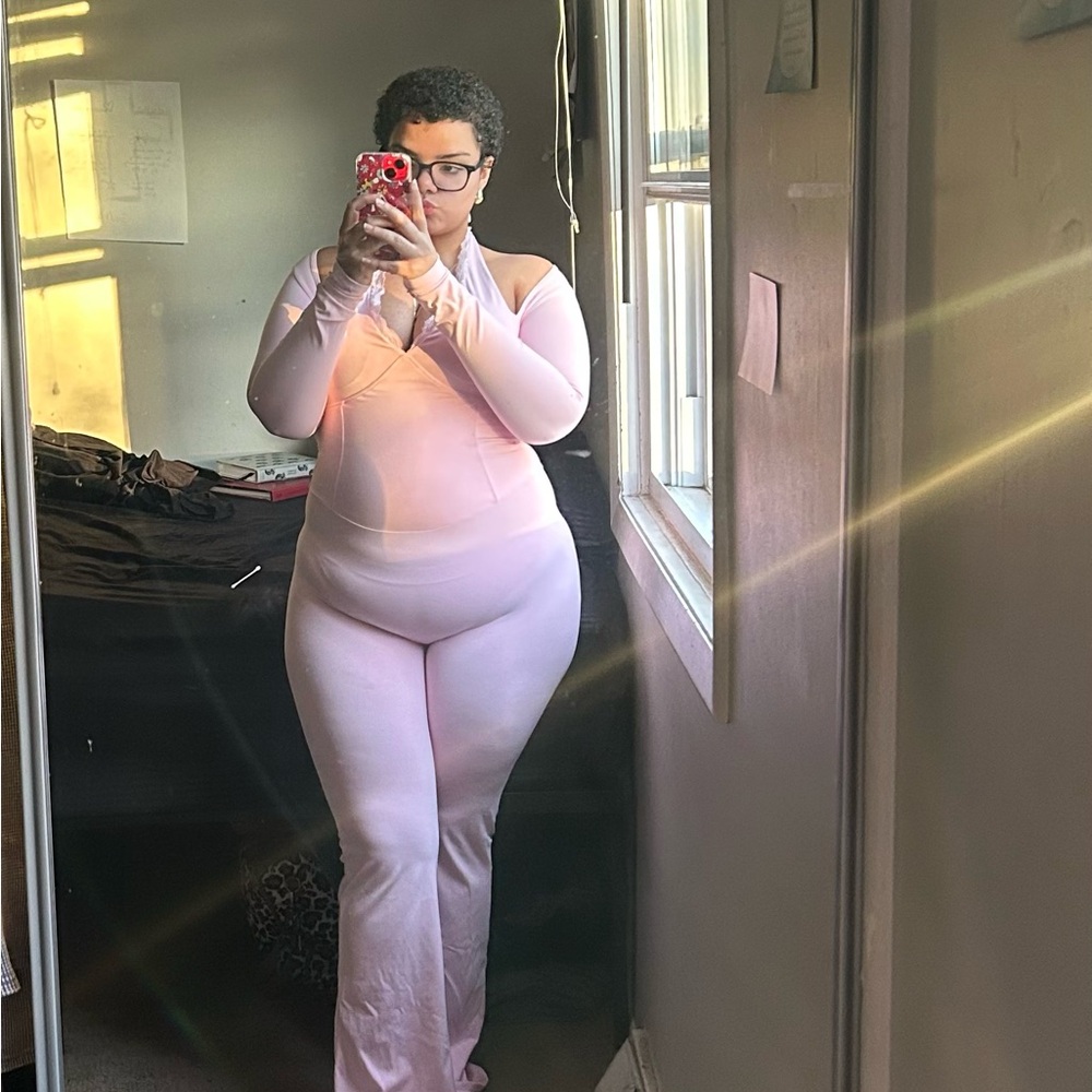 Pink Halter Jumpsuit